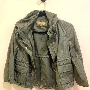 Olive Half Sleeve Jacket